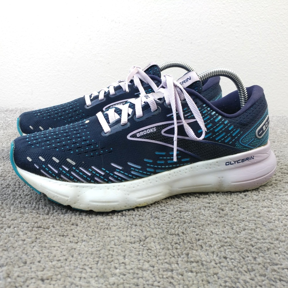 Brooks Glycerin 20 Womens Size 9.5 Blue Running Shoes Sneakers 120369-1D-499